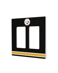 Pittsburgh Steelers Double Rocker Stripe Switch Cover