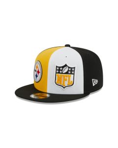 Pittsburgh Steelers New Era 9FIFTY Pinwheel 2023 Sideline Hat