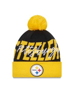 Pittsburgh Steelers New Era Confident Pom Knit Hat