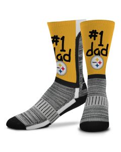 Pittsburgh Steelers #1 Dad V-Curve Socks