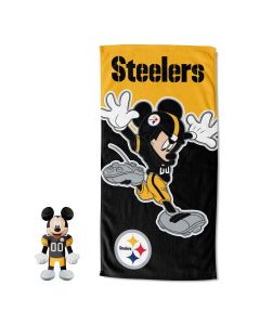Pittsburgh Steelers Mickey Mouse Beach Towel Hugger