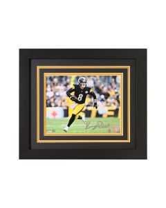 Pittsburgh Steelers #8 Kenny Pickett Debut Signed Framed 8x10 Photo