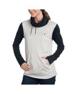 Pittsburgh Steelers Under Armour NFL Combine Women's French Terry Cowl Neck Fleece