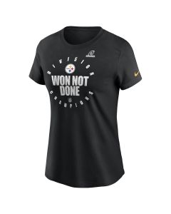 Pittsburgh Steelers Women's Nike 2020 AFC North Champions Short Sleeve T-Shirt