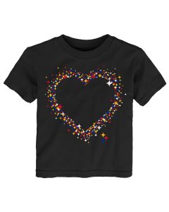 Pittsburgh Steelers Toddler Girls' Hypo Heart Short Sleeve T-Shirt