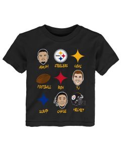 Pittsburgh Steelers Toddler Steel All Stars Short Sleeve T-Shirt