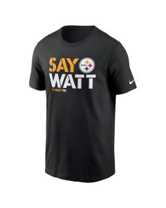 Pittsburgh Steelers Men's Nike #90 Say Watt Short Sleeve T-Shirt