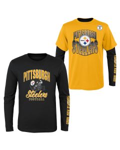Pittsburgh Steelers Youth Game Day 3 in 1 Combo T-Shirt