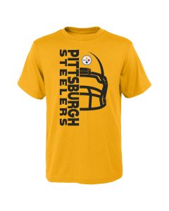 Pittsburgh Steelers Boys' Helmet Lockup Short Sleeve T-Shirt