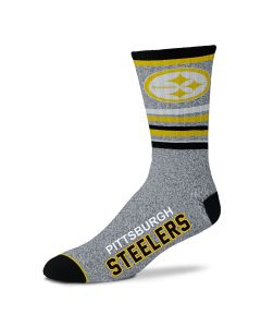 Pittsburgh Steelers 5 Star Marbled Heavyweight Crew Sock