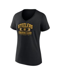 Pittsburgh Steelers Women's Training Camp Jersey Stripe Short Sleeve T-Shirt