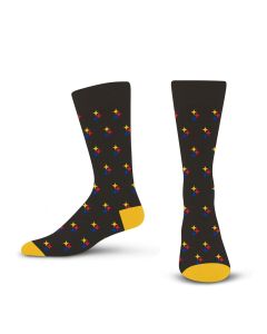 Pittsburgh Steelers Full Color Hypocycloid Dress Sock