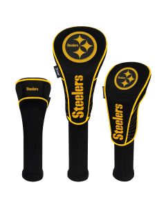 Pittsburgh Steelers Color Rush Driver, Fairway, & Hybrid Golf Headcovers - 3 pack