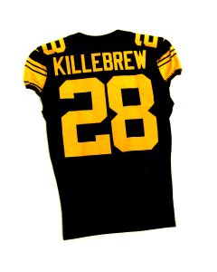 Pittsburgh Steelers #28 Miles Killebrew Game Used Color Rush Jersey vs Cincinnati Bengals 11.20.22