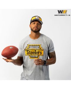 Pittsburgh Steelers Men's Steel Keystone Short Sleeve T-Shirt