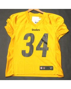 Pittsburgh Steelers #34 Terrell Edmunds 2020 Practice Used Gold Defense Jersey