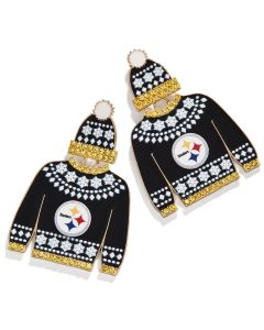 Pittsburgh Steelers BAUBLEBAR Ugly Sweater Earrings