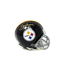 Pittsburgh Steelers #75 Joe Greene Signed Throwback Mini Helmet