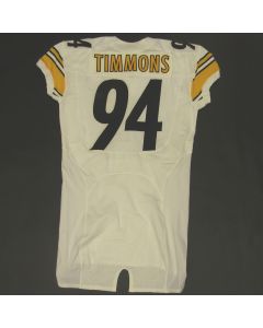 Pittsburgh Steelers #94 Lawrence Timmons Team Issued 2013 Away Jersey 