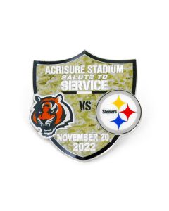 Pittsburgh Steelers vs. Cincinnati Bengals 11/20/22 Game Lapel Pin