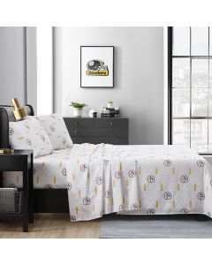 Pittsburgh Steelers Full Size Scatter 4 Piece Sheet Set