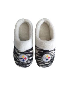 Pittsburgh Steelers Women's Sherpa Lined Color Blend Cup Sole Slippers