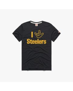 Pittsburgh Steelers Homage Love Sign Steelers Short Sleeve T-Shirt