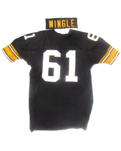 Pittsburgh Steelers #61 Blake Wingle Game Used 1984 Home Jersey with Photo Match