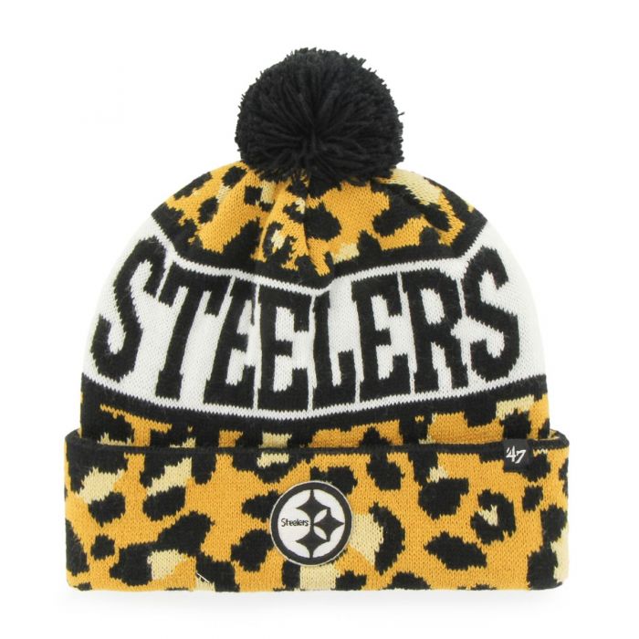 Pittsburgh Steelers '47 Brand Women's Animal Print Jayne Knit Cap