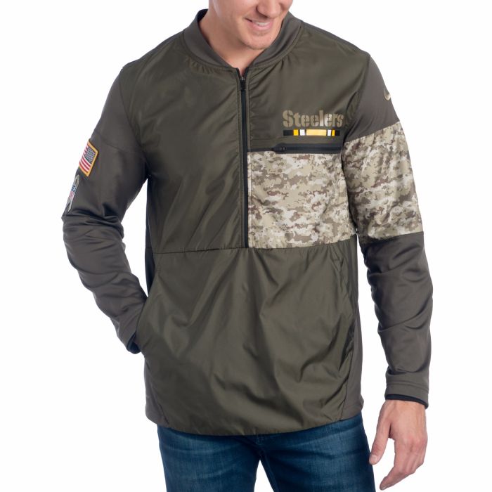 مسك دم الغزال Pittsburgh Steelers Nike Hybrid Salute To Service (STS) Jacket مسك دم الغزال مسك دم الغزال Pittsburgh Steelers Nike Hybrid Salute To Service (STS) Jacket مسك دم الغزال