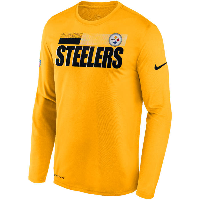 Pittsburgh Steelers Men's Nike Long Sleeve Playbook Sideline Gold