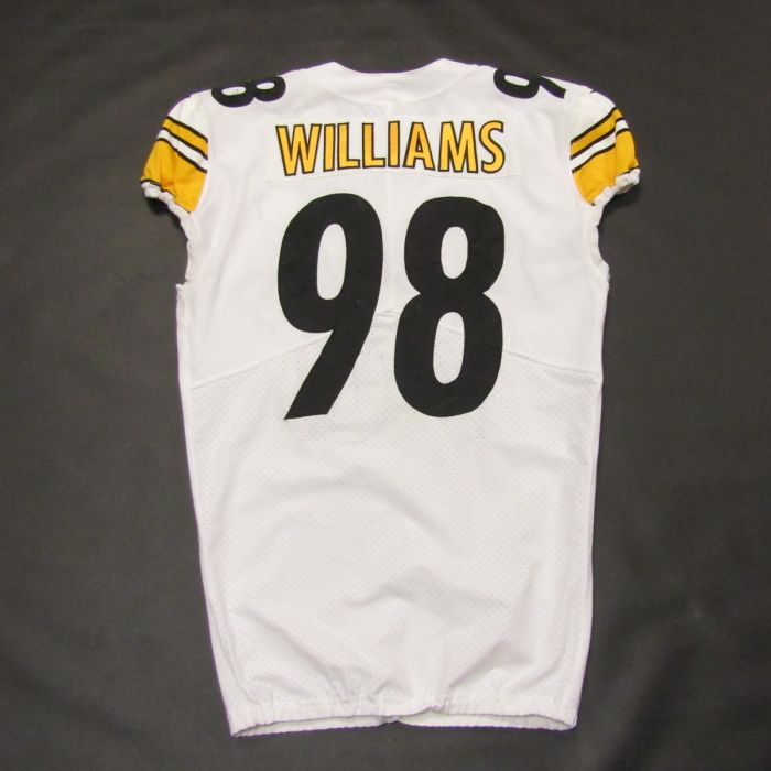 Pittsburgh Steelers #98 Vince Williams 2020 Game Used Away Jersey