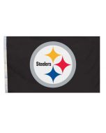 Pittsburgh Steelers Team Logo 4' x 6' Black Flag
