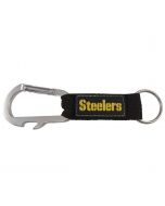 Pittsburgh Steelers Carabiner With Bottle Opener Keychain