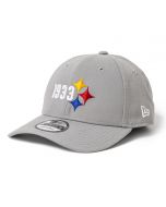Pittsburgh Steelers Men's New Era 9FORTY 1933 Elements Grey Hat