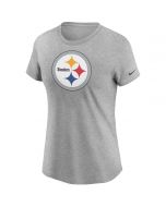 Pittsburgh Steelers Women's Nike Cotton Logo Short Sleeve Grey T-Shirt