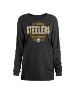 Pittsburgh Steelers Women's New Era Est. Crew Long Sleeve T-Shirt