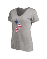 Pittsburgh Steelers Women's Patriotic Hypocycloid Short Sleeve T-Shirt