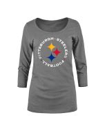 Pittsburgh Steelers Women's Hypo Scoop Neck Long Sleeve T-Shirt