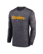 Pittsburgh Steelers Men's Nike Dri-FIT Team Velocity Sideline Long Sleeve T-Shirt